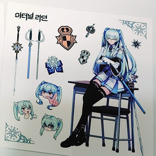 [BUNJANG] Eternal Return Limited Edition Sticker Set / 이벤트 한정 이터널리턴 스티커 3종세트: 니키 비앙카 엘레나