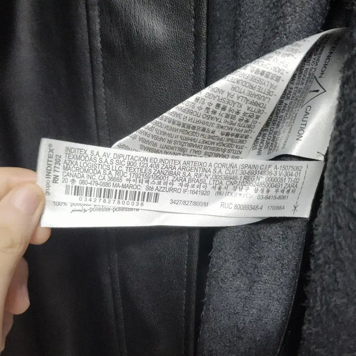 [BUNJANG] ZARA Eco Leather Overshirt Jacket Black M / 정품 자라 에코 레더 오버 포켓 셔츠 자켓 블랙 M 미디움 새상품 가죽