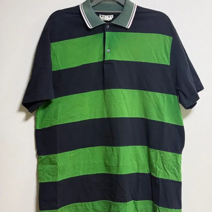 [BUNJANG] MARNI Stripe Polo Shirt / [50] 마르니 스트라이프 폴로 셔츠 / 카라티셔츠