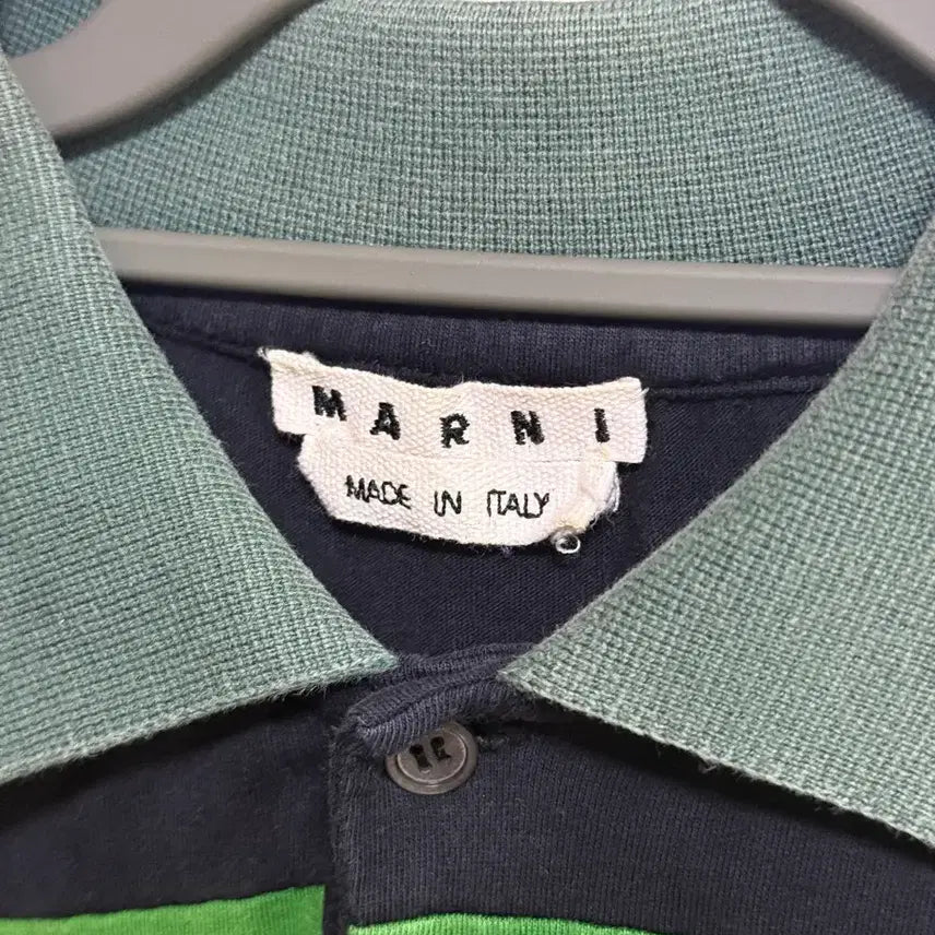 [BUNJANG] MARNI Stripe Polo Shirt / [50] 마르니 스트라이프 폴로 셔츠 / 카라티셔츠
