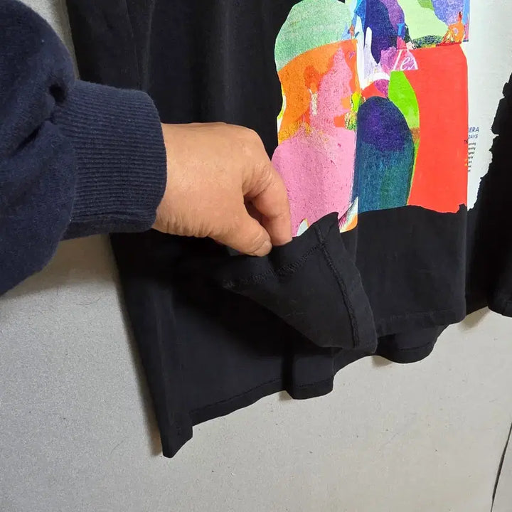[SOLD OUT] 시스템 캡소매라인 루즈한 티셔츠 n4409