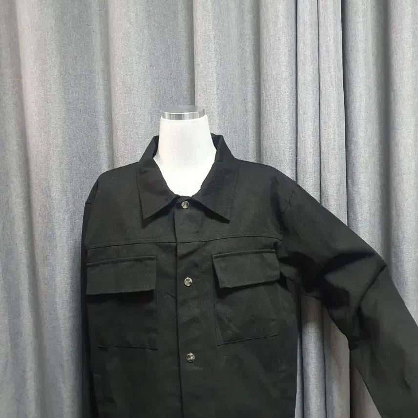 [BUNJANG] Button-Up Oversized Jacket / 똑딱이 오버 자켓