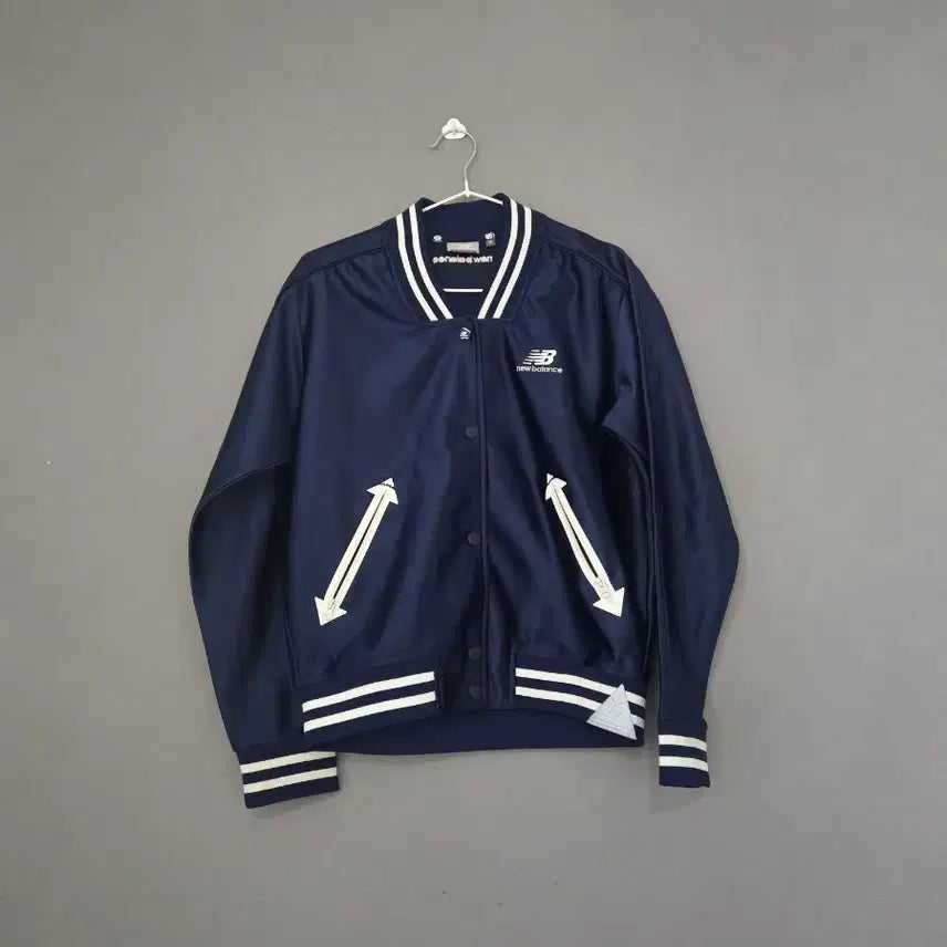 [BUNJANG] New Balance Navy Baseball Jumper / 뉴발란스 네이비 야구 점퍼 90
