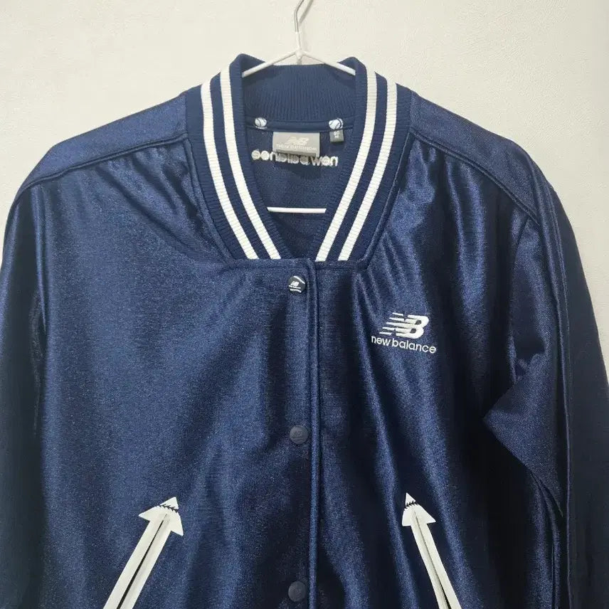 [BUNJANG] New Balance Navy Baseball Jumper / 뉴발란스 네이비 야구 점퍼 90