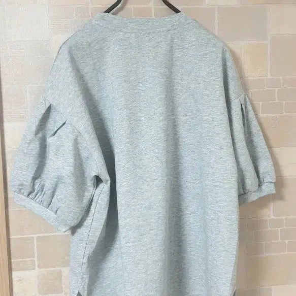 [BUNJANG] Floral Print Gray T-shirt / 여성 그레이꽃티(새옷)