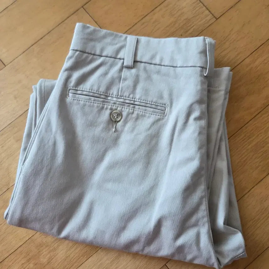 [BUNJANG] Wrangler Two-Tuck Chino Pants / 남녀공용 랭글러 연베이지 투턱 치노팬츠