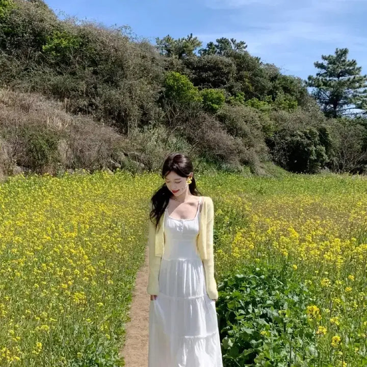 [BUNJANG] Dayroze Yellow Cardigan / 데이로제 자체제작 가디건 에이블리