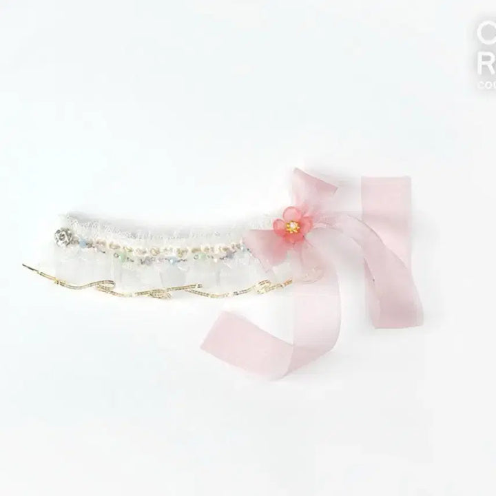 [BUNJANG] Cocoriang Flower Ribbon Collar / (새 상품) 코코리앙 플라워 리본 카라