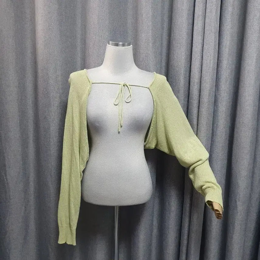 [BUNJANG] Lime Bolero Cardigan / 라임 볼레로 가디건