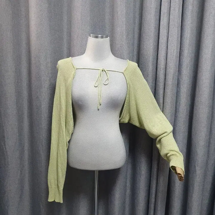 [BUNJANG] Lime Bolero Cardigan / 라임 볼레로 가디건