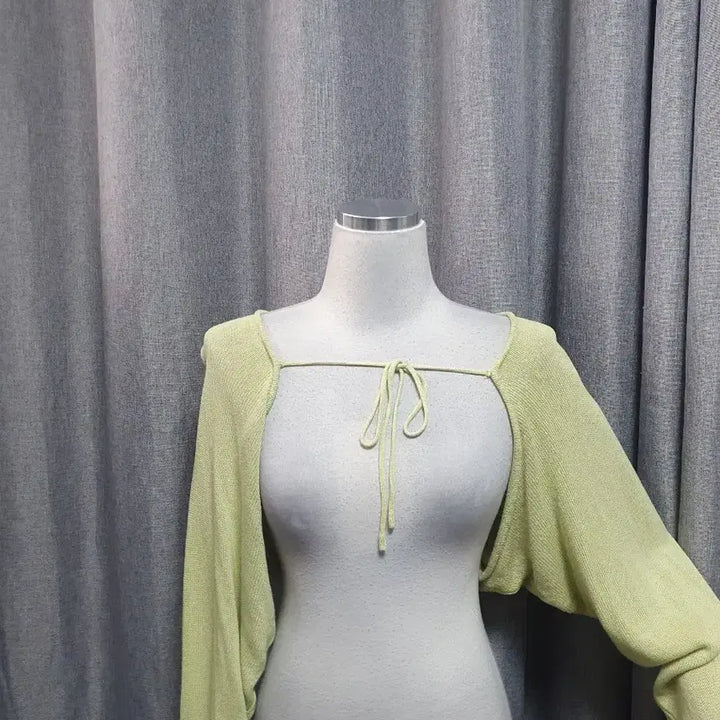[BUNJANG] Lime Bolero Cardigan / 라임 볼레로 가디건