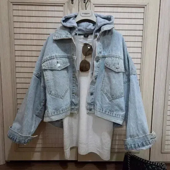 [BUNJANG] Hooded Denim Jacket / 후드데님 청쟈켓