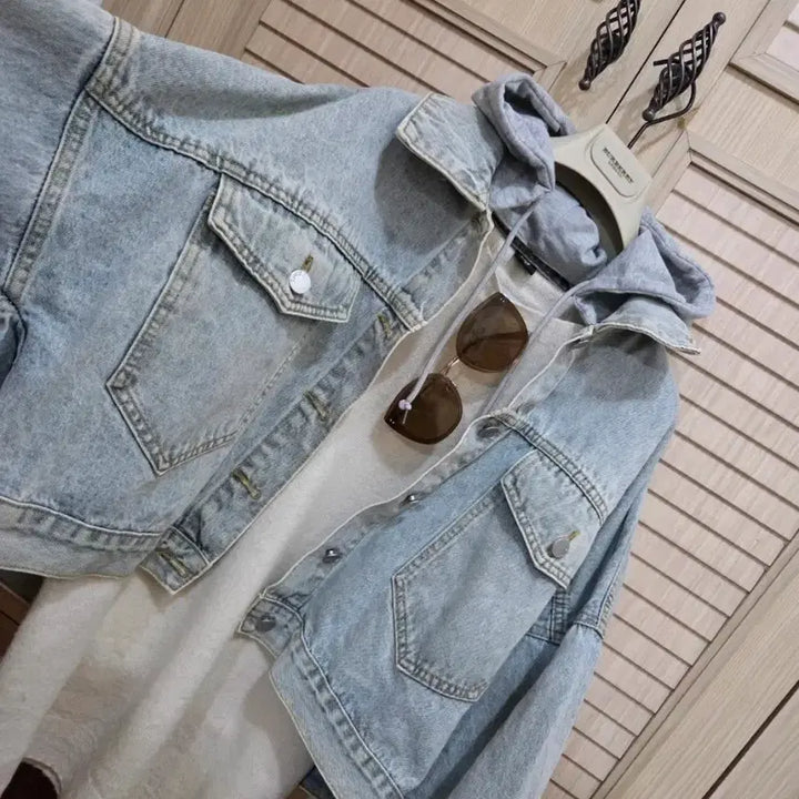 [BUNJANG] Hooded Denim Jacket / 후드데님 청쟈켓