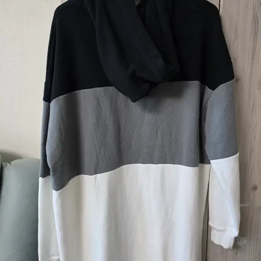 [BUNJANG] Nike Color Block Hooded Long T-shirt / 나이키 정품, 컬러블록 후드 롱티셔츠 95~105