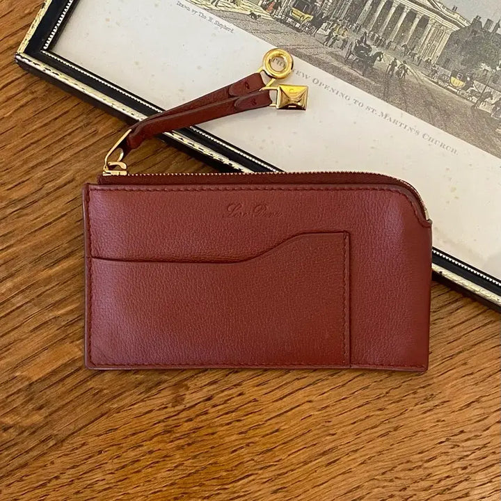 [BUNJANG] Loro Piana Goat Skin Extra Zip Pouch / 로로피아나 고트스킨 엑스트라 지퍼 파우치