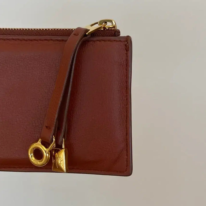 [BUNJANG] Loro Piana Goat Skin Extra Zip Pouch / 로로피아나 고트스킨 엑스트라 지퍼 파우치