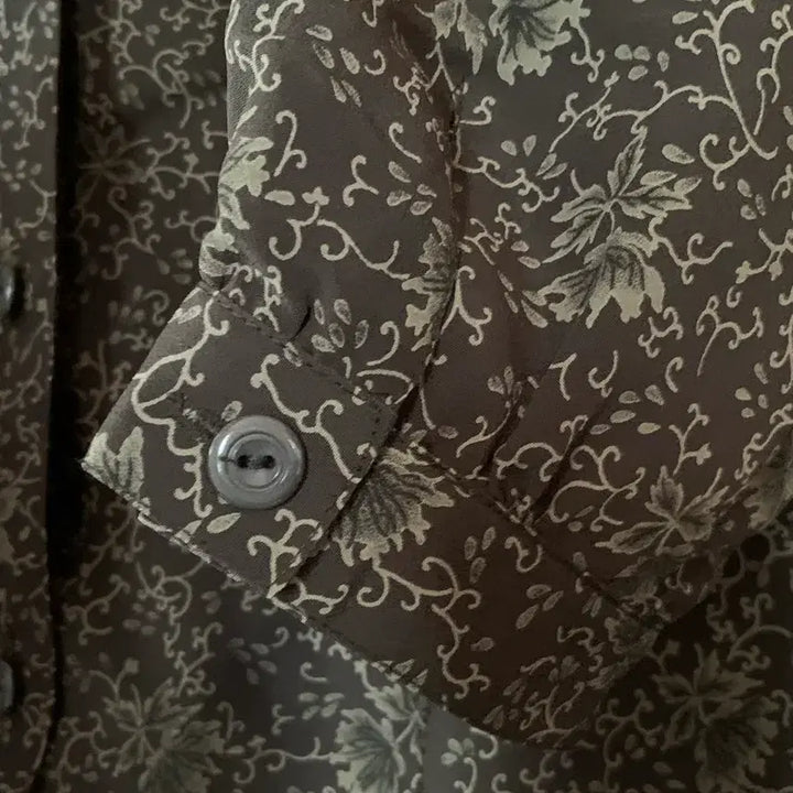 [BUNJANG] Vintage Japanese Vine Blouse / 일본 빈티지 넝쿨 블라우스