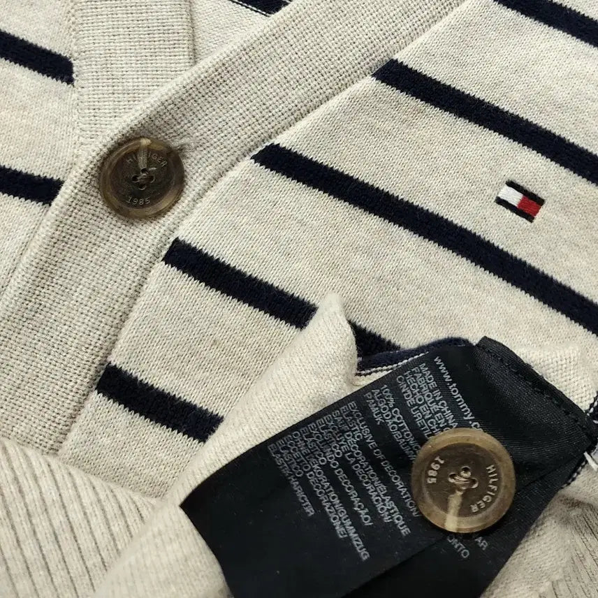 [SOLD OUT] 타미힐피거 남성 스트라이프 가디건M