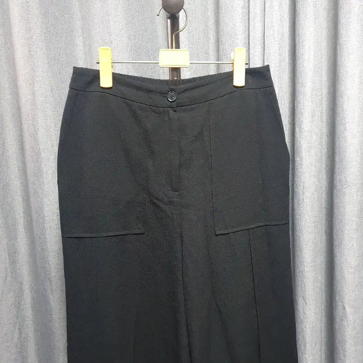 [BUNJANG] M Wide Black Pants / M와이드 블랙 팬츠