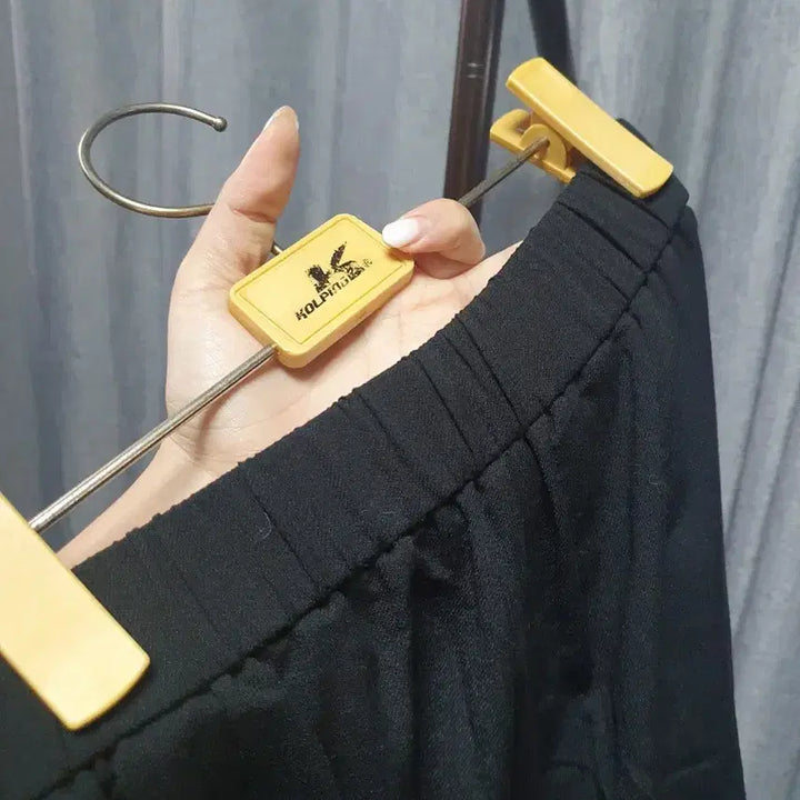 [BUNJANG] M Wide Black Pants / M와이드 블랙 팬츠