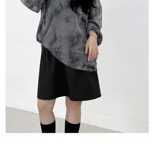 [BUNJANG] Loose Fit Tie-dye Mesh Long Sleeve T-shirt / (원가2.4) 오랜 루즈핏 타이다이 물나염 메쉬 긴팔 티셔츠