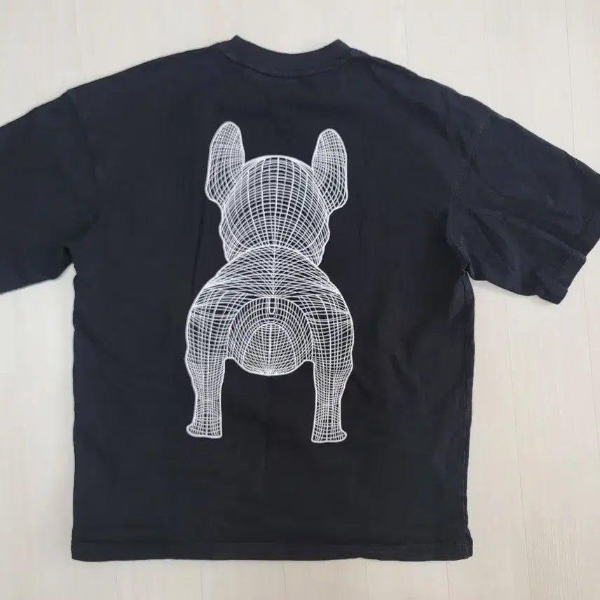 [BUNJANG] Life Work Big Dog Logo Round Neck T-shirt / (M)라이프워크 빅독로고 라운드넥 반팔티셔츠 판매합니다