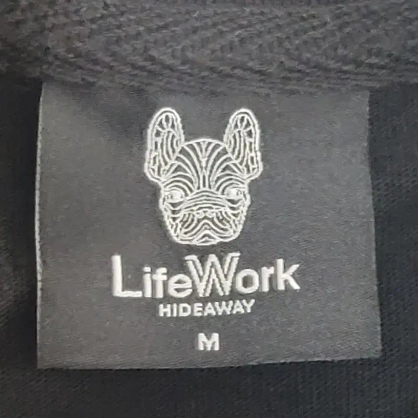 [BUNJANG] Life Work Big Dog Logo Round Neck T-shirt / (M)라이프워크 빅독로고 라운드넥 반팔티셔츠 판매합니다