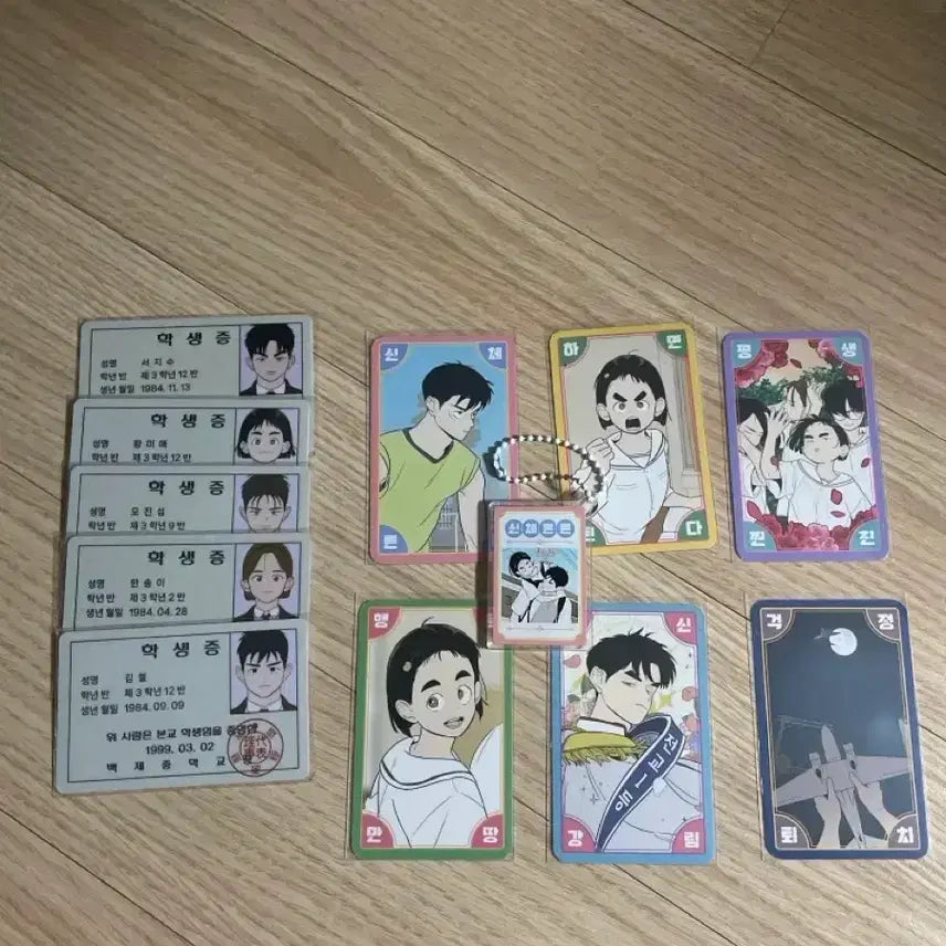 [BUNJANG] Century Apple Skincare Academy Student ID &amp; Talisman / 세기말 풋사과 보습학원 학생증&amp;부적
