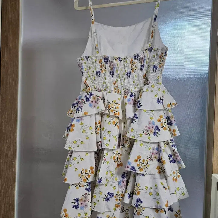 [BUNJANG] Floral Pattern Ruffle Dress / 플라워 패턴 캉캉 원피스