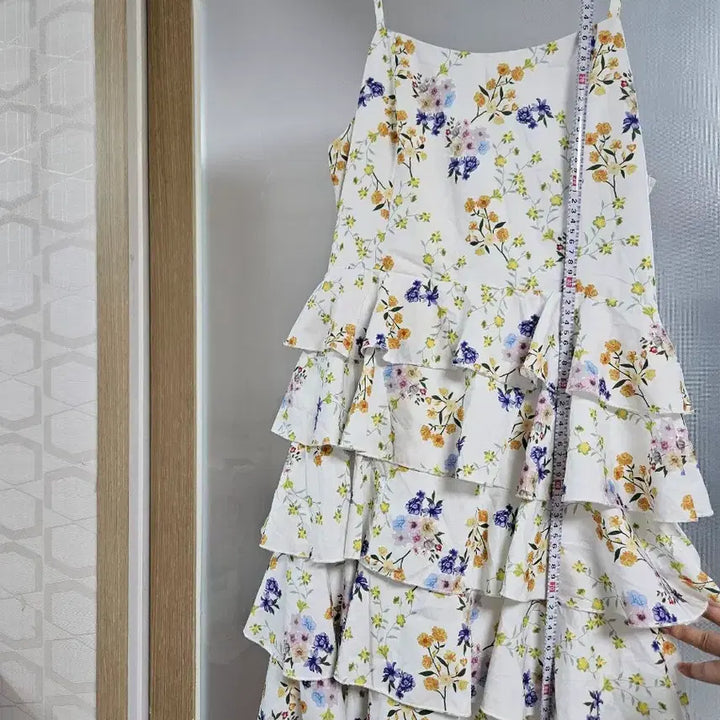 [BUNJANG] Floral Pattern Ruffle Dress / 플라워 패턴 캉캉 원피스