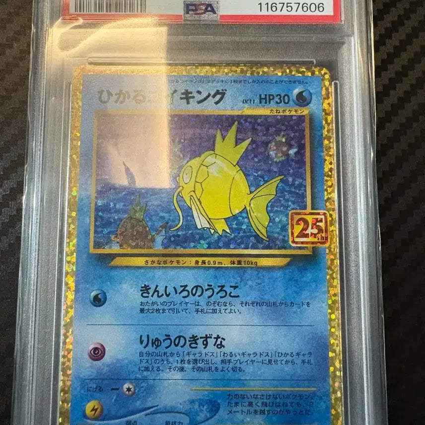 [SOLD OUT] 일판 포켓몬카드 빛나는 잉어킹 25주년 PSA10