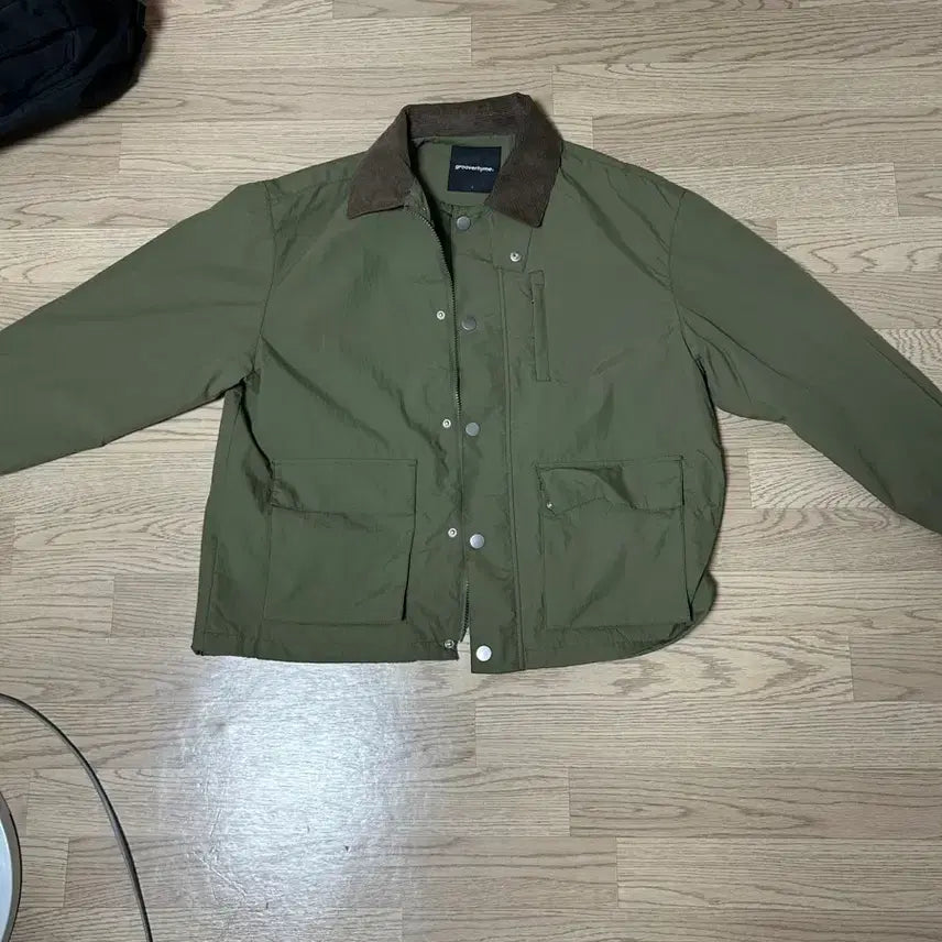 [BUNJANG] Grooverhyme Khaki Corduroy Jacket / grooverhyme 카키색 코듀로이 자켓