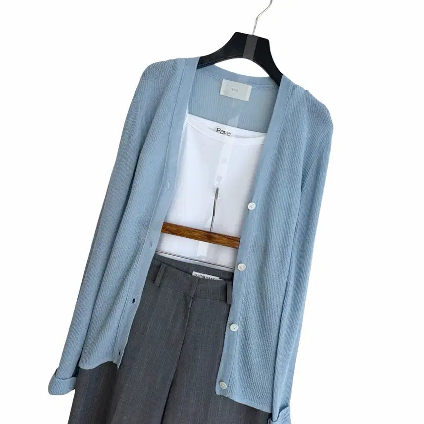 [BUNJANG] Soft Sheer Cardigan / 교신안함)소프트 시스루 가디건