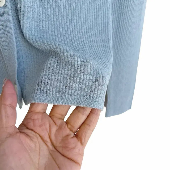 [BUNJANG] Soft Sheer Cardigan / 교신안함)소프트 시스루 가디건