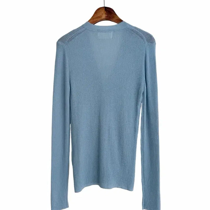 [BUNJANG] Soft Sheer Cardigan / 교신안함)소프트 시스루 가디건