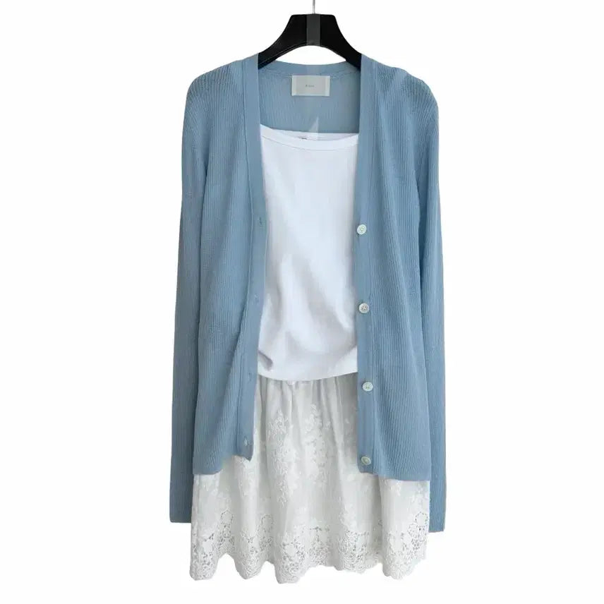 [BUNJANG] Soft Sheer Cardigan / 교신안함)소프트 시스루 가디건
