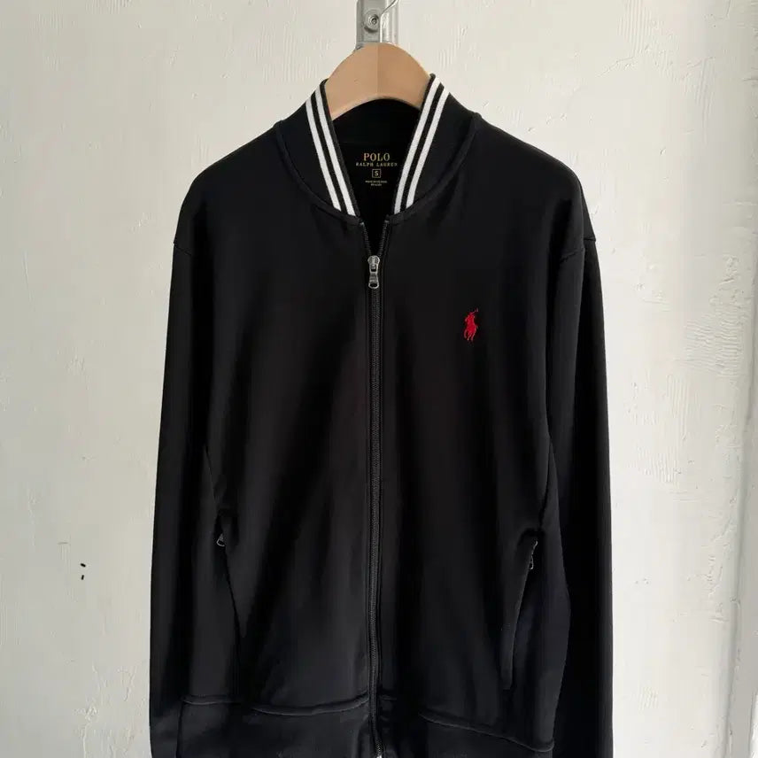 [SOLD OUT] Polo 폴로 랄프로렌 신형 레드포니 블랙컬러 코튼 집업 트랙 자켓