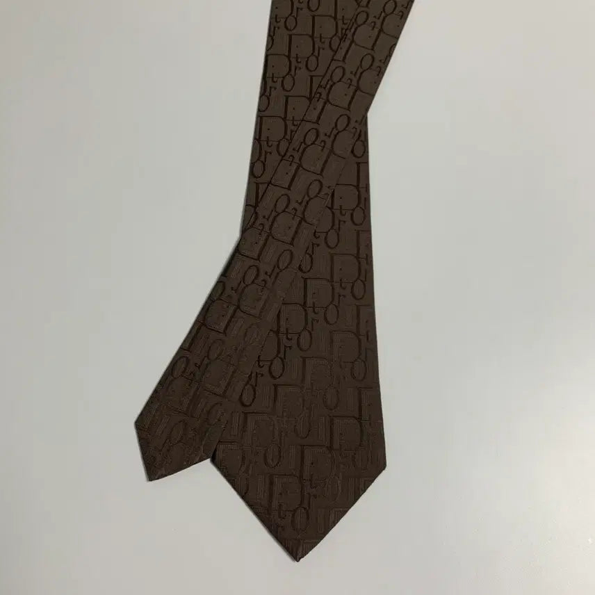 [BUNJANG] Dior Oblique 100% Silk Tie / 디올 오블리크 넥타이 명품 100실크 최상급 A+등급 브라운컬러