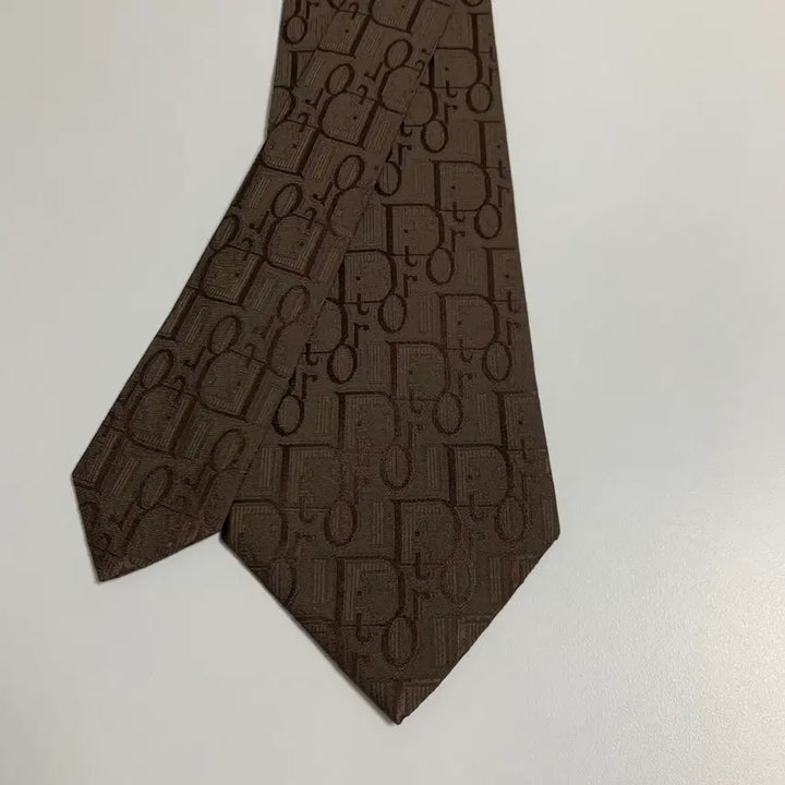 [BUNJANG] Dior Oblique 100% Silk Tie / 디올 오블리크 넥타이 명품 100실크 최상급 A+등급 브라운컬러