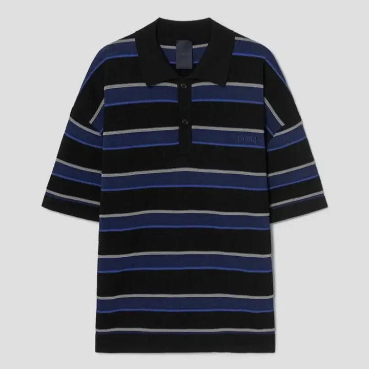 [SOLD OUT] (M)준지 26ss 스트라이프 티칼라 니트