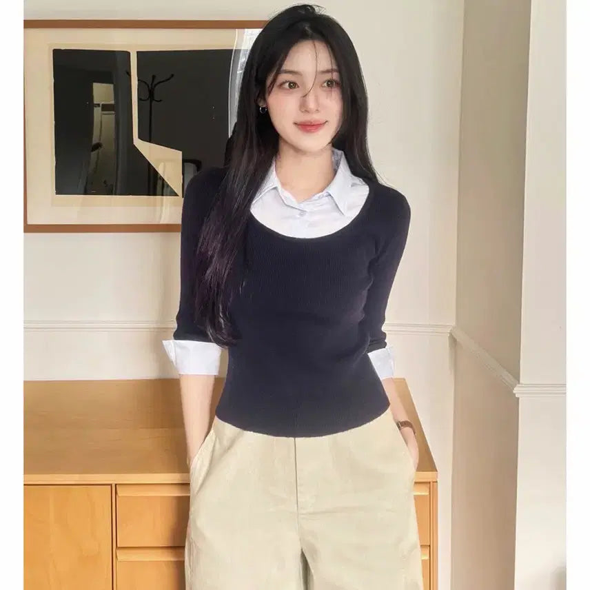 [BUNJANG] Slow and Layered Knit / 슬로우앤드 레이어드니트