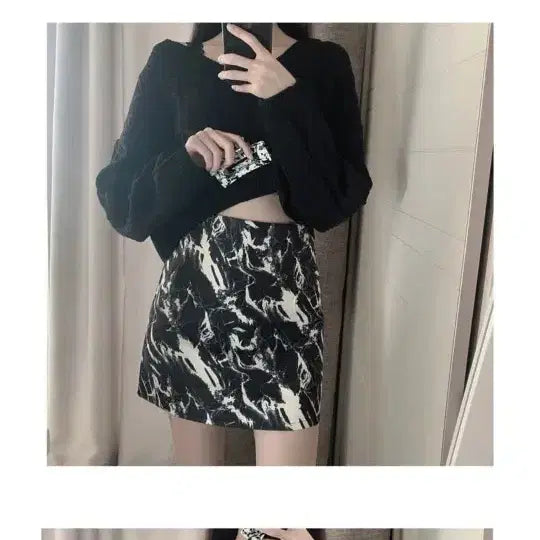 [BUNJANG] Philmelange Unique Painting Tie-dye Skirt / (원가1.7) 필멜란지 유니크 나염 페인팅 타이다이 스커트 힙한 무드 블
