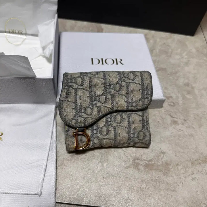 [SOLD OUT] 디올 오블리크 로투스 지갑 그레이