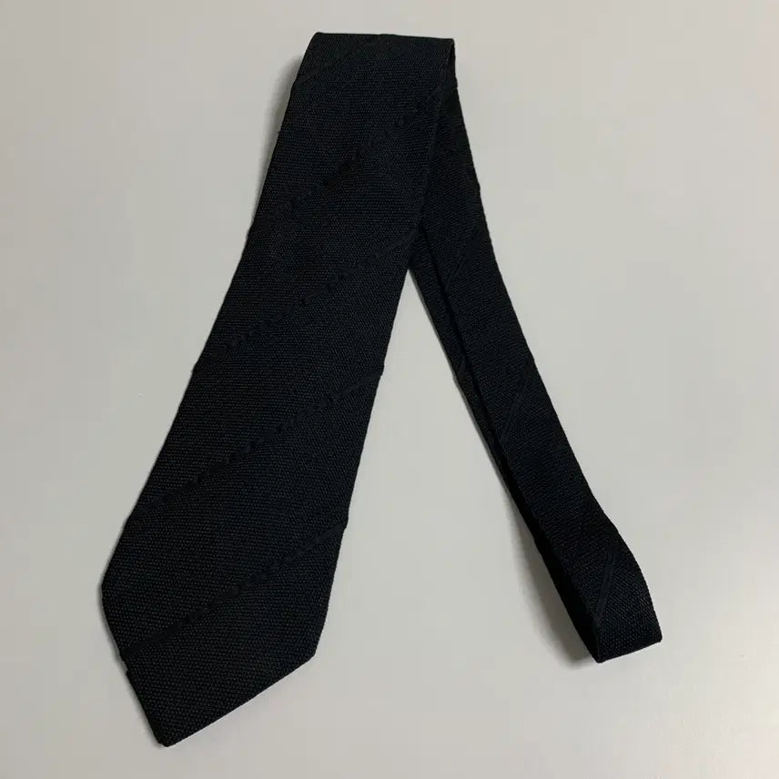 [SOLD OUT] 엠포리오 아르마니 명품넥타이 블랙 스트라이프 A+등급 100실크 이태리