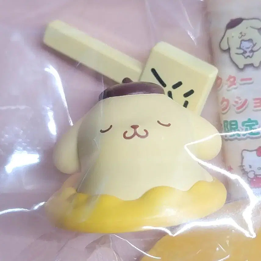 [BUNJANG] Pom Pom Purin Chocolate Lip Balm &amp; Hand Mirror &amp; Gacha Bundle Set / 폼폼푸린 초콜릿립밤+초콜릿 핸드미러+가챠 2종  일괄세트