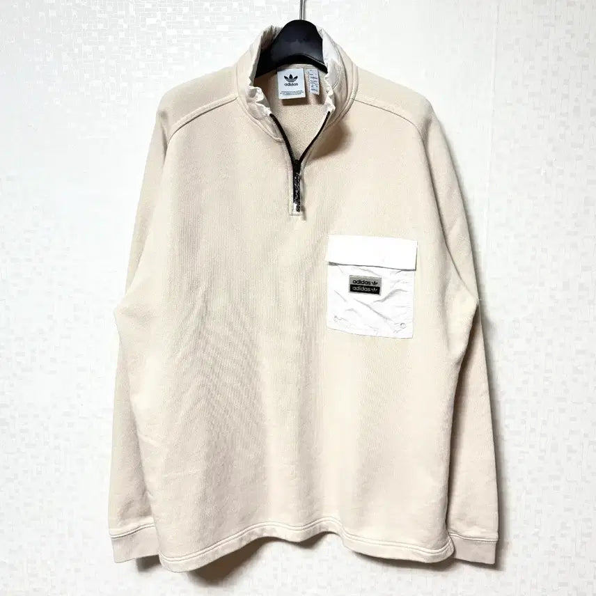 [BUNJANG] Adidas Utility Half-Zip Long Sleeve Shirt / [XL,105]아디다스 유틸리티 반집업 긴팔티 하프집업