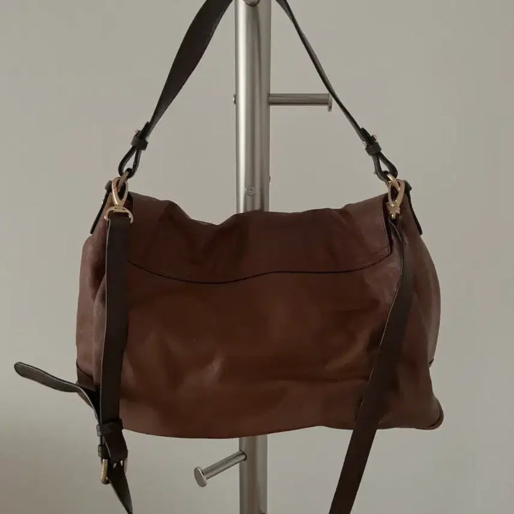[BUNJANG] Bean Pole Leather Tote Crossbody Bag / 빈폴(BEAN POLE) 레더 토트 크로스백