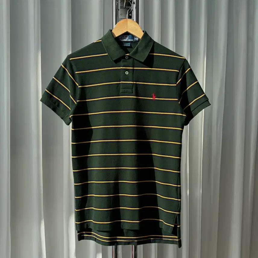 [BUNJANG] Polo Ralph Lauren Striped Polo Shirt / [S]폴로 랄프로렌 스트라이프 카라 티셔츠
