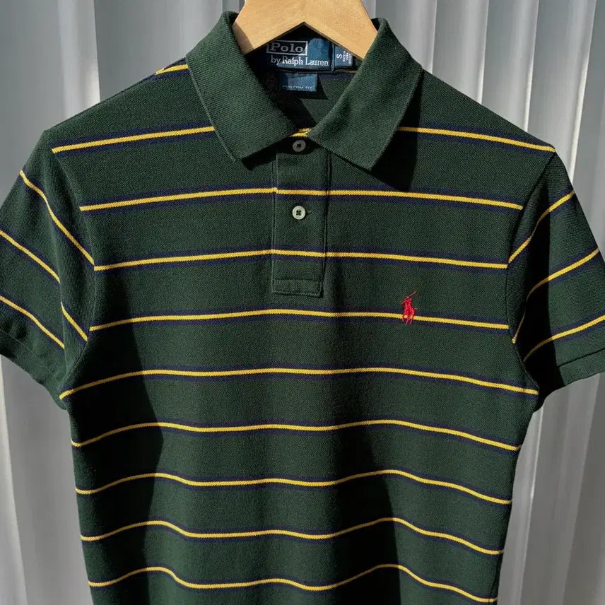 [BUNJANG] Polo Ralph Lauren Striped Polo Shirt / [S]폴로 랄프로렌 스트라이프 카라 티셔츠