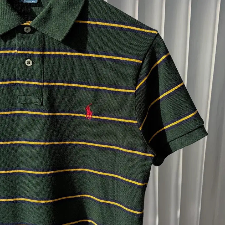 [BUNJANG] Polo Ralph Lauren Striped Polo Shirt / [S]폴로 랄프로렌 스트라이프 카라 티셔츠